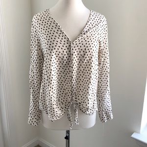 3/$30 Max Studio Front Tie Blouse